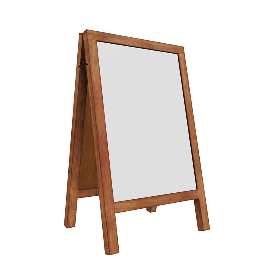 Standing 3D Wooden Frame Mockup Generator