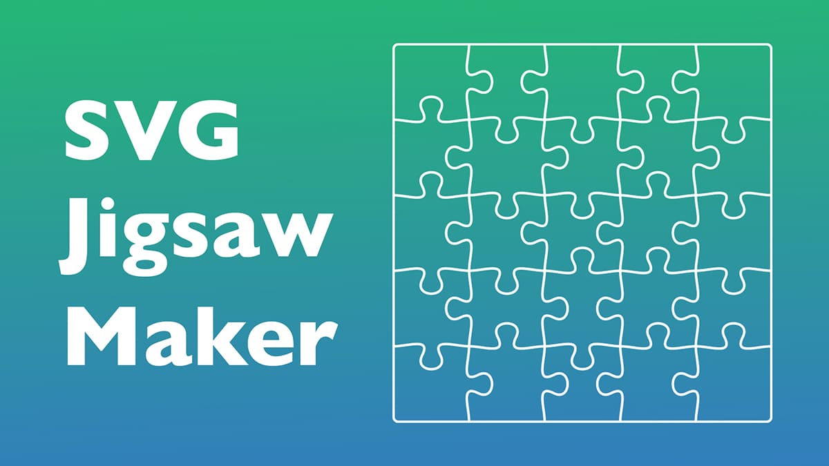 SVG Jigsaw Puzzle Generator