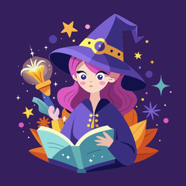 Witch Spellbook Open Sparkles And Runes Halloween