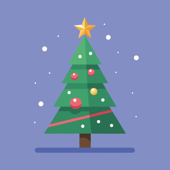 Christmas Tree Triangle Layers Minimal Vector