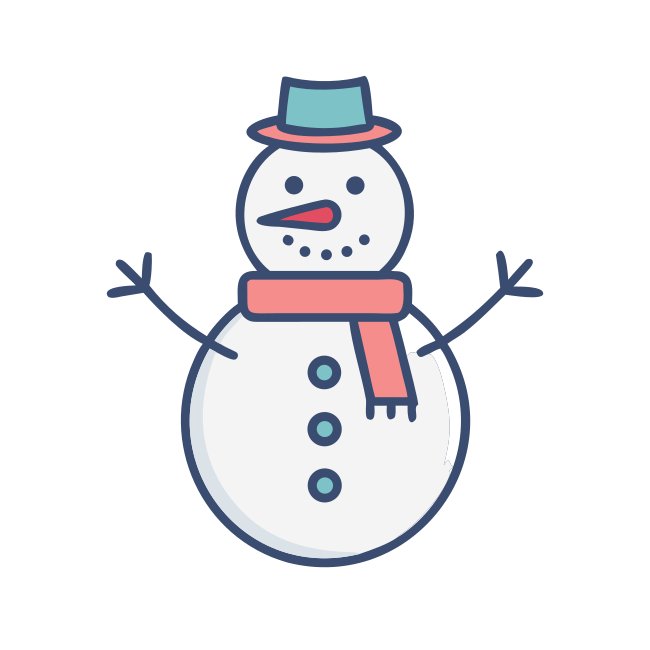 Frosty Snowman With Scarf