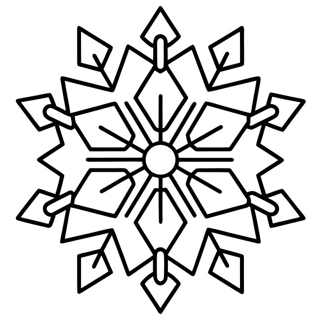 Jolly Snowflake Cutout Craft