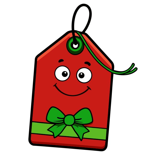 Christmas Gift Tag Cutout Template