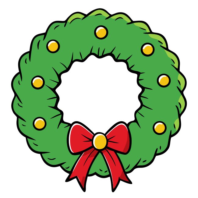 Holiday Wreath Printable Decoration