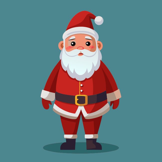 Santa Claus Christmas Vector Illustration