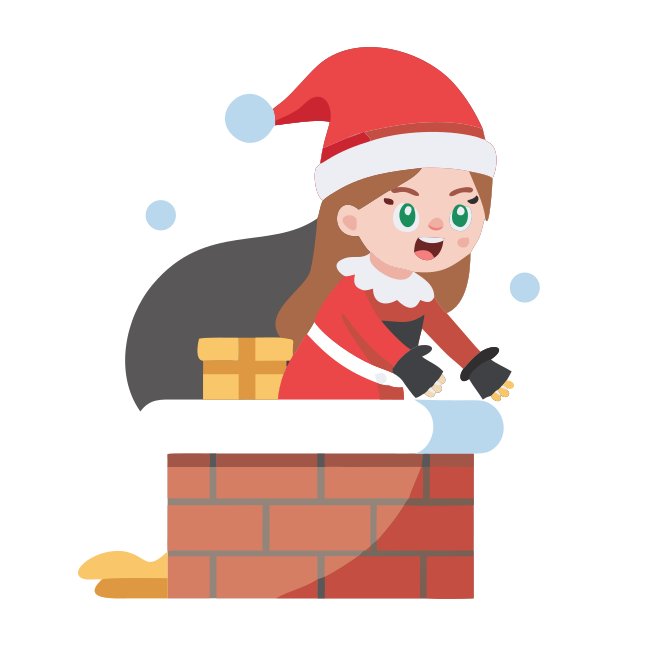 Female Santa Chimney Sliding