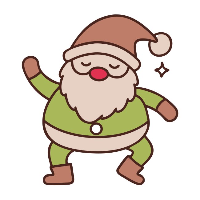 Santa Claus Dancing Disco