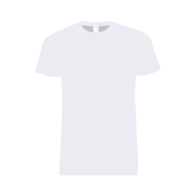 White Unisex Shirt Front View Vector Svg Mockup