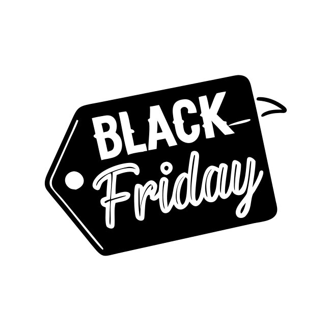Price Tag Svg Illustration Black Friday Shopping Spree Fun