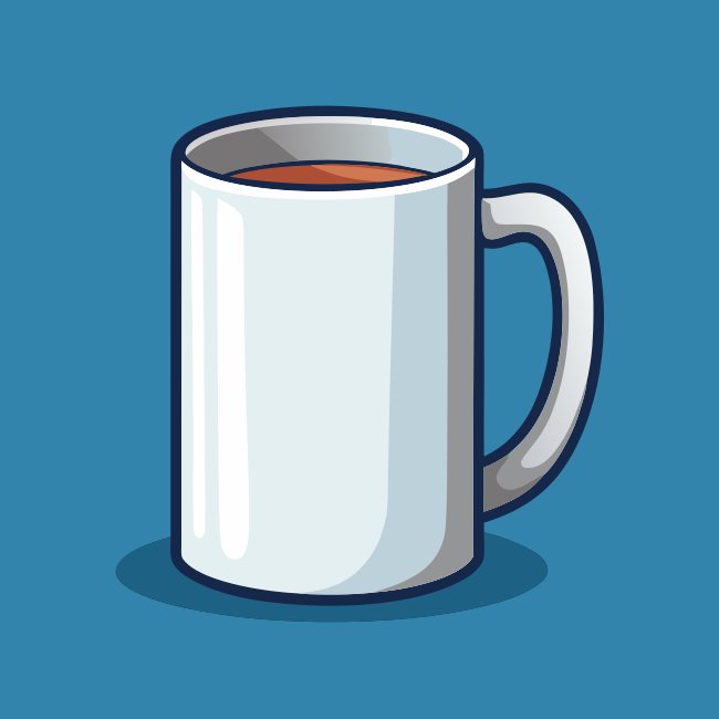 Detailed White Mug Vector Mockup