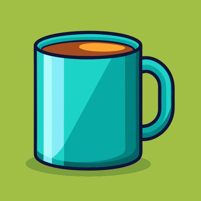 Empty Mug Clipart Svg Minimalist Design For Illustration