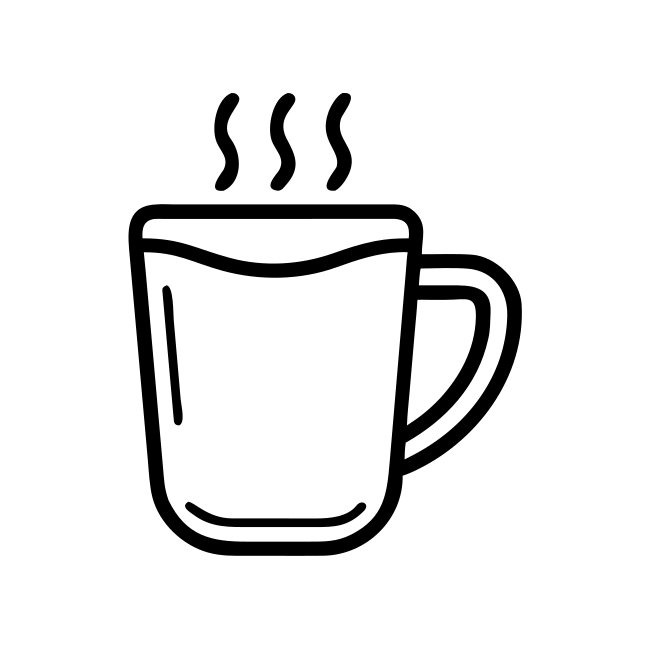 High Quality Icon Mug Svg Vector Mockup