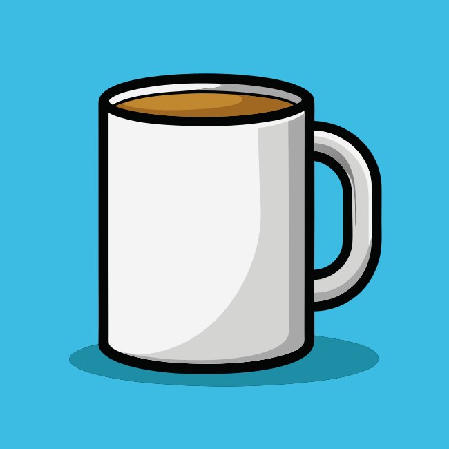 High Quality White Mug Svg Design