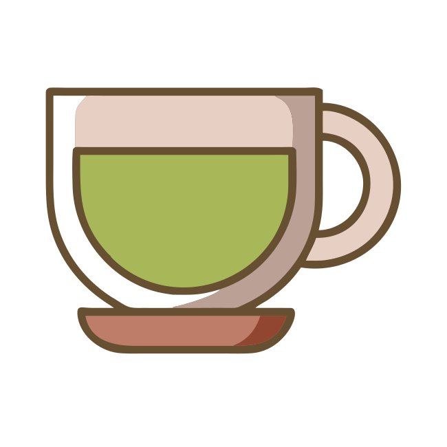 Modern White Mug Icon For Coffee Websites