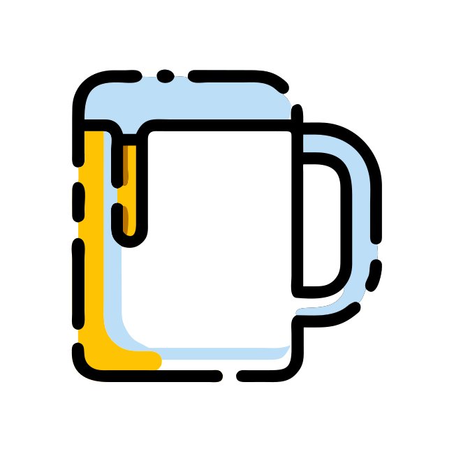 Modern White Mug Icon Sleek Design