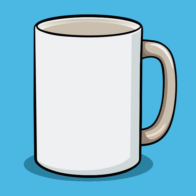 Realistic White Mug Mockup Svg Vector