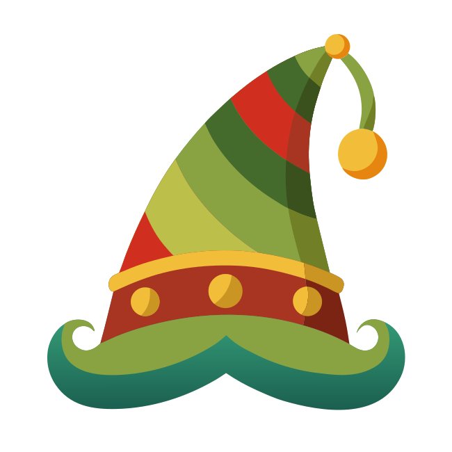 Traditional Elf Hat In Folk Art Style Vector
