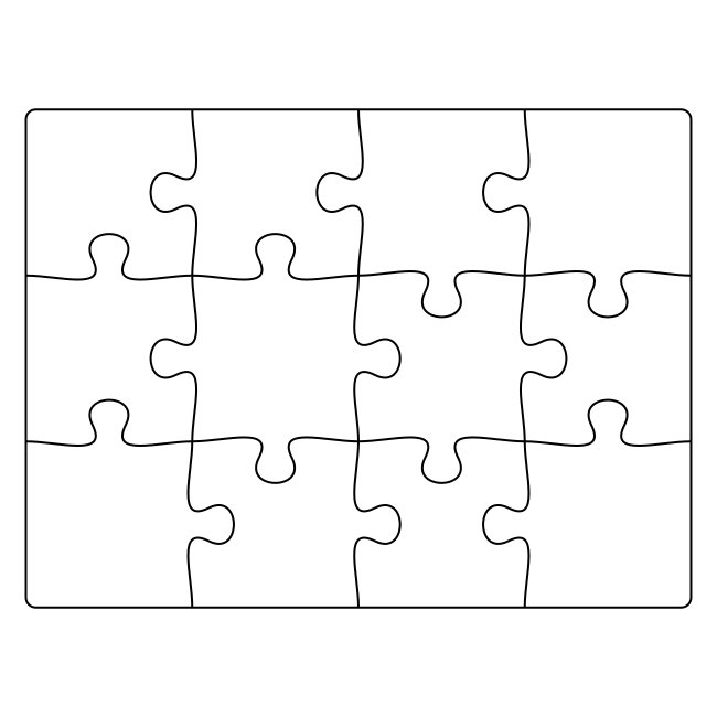 12 Piece Vector Landscape Kids Jigsaw Puzzle 8x6 Inch 203x152mm