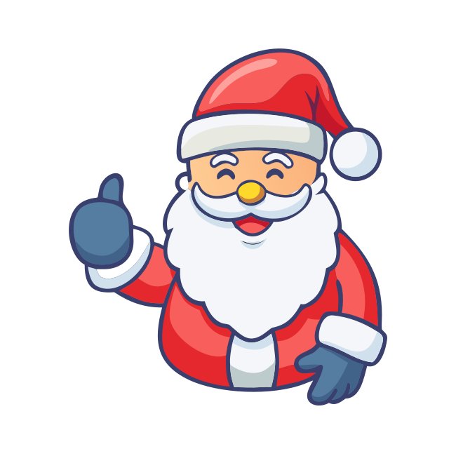 Santa Claus Thumbs Up Icon Vector Svg