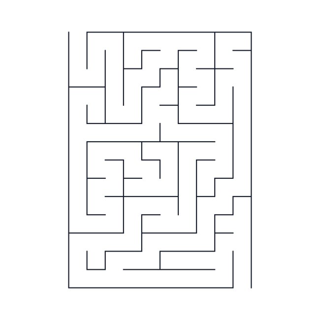 Vertical Mze Vectoer Svg Labyrinth Printout Template