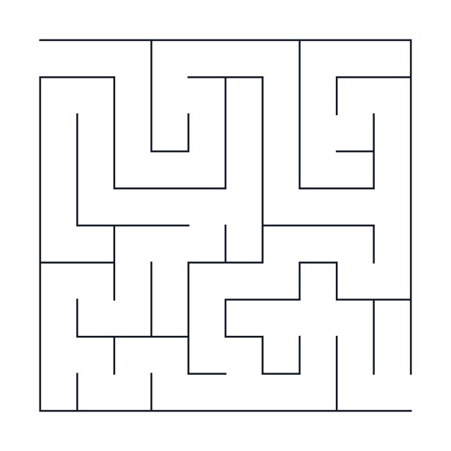 Simple Vector Maze Printout Labyrinth Template Square Shaped