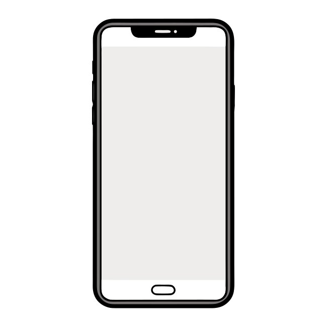 Minimal Smarphone Silhouette Vector Svg