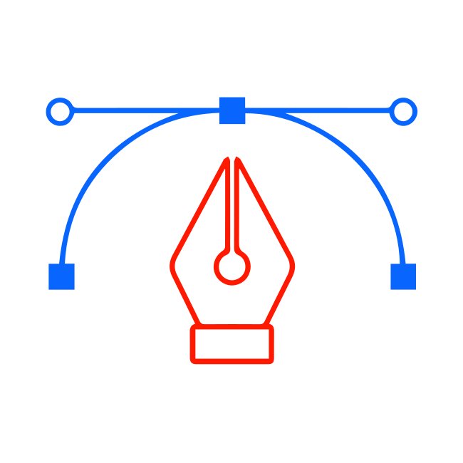 Vector Editing Path Cursor Illustration