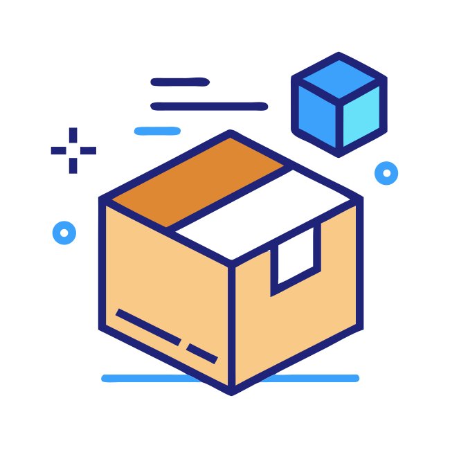 Cardboard Box Svg Mockup Icon Style Geometric Precision