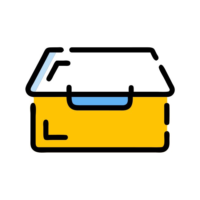 Clean Minimalistic Paper Box Vector Svg Icon