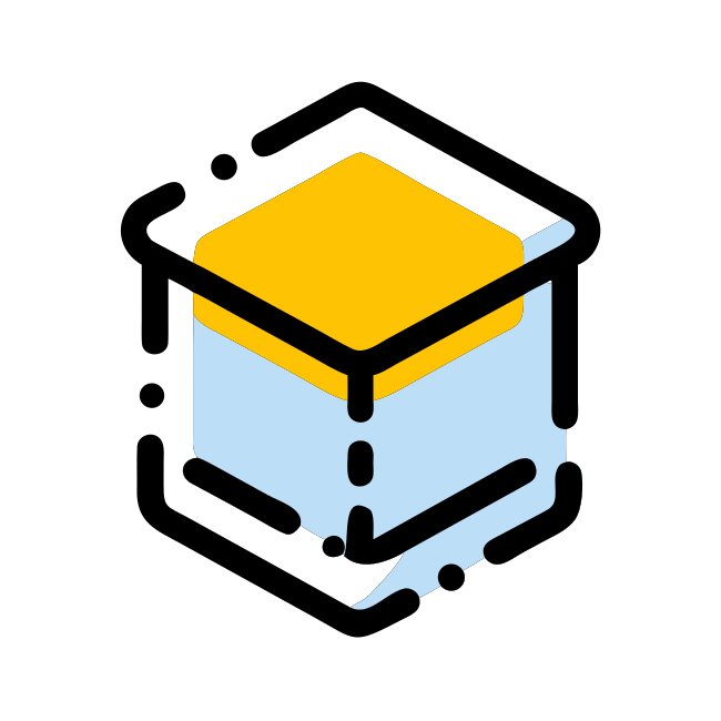 Elegant Monochrome Box Shape Svg Icon Design