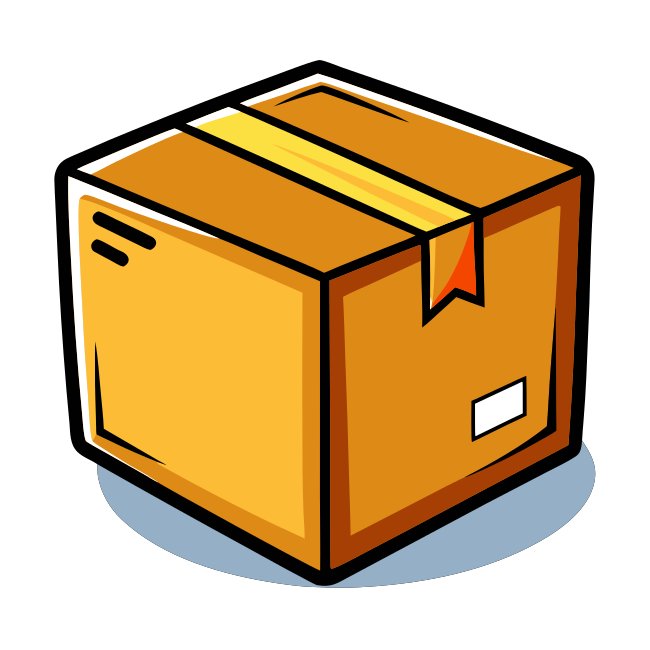 Hand Drawn Cartoon Box Illustration Svg