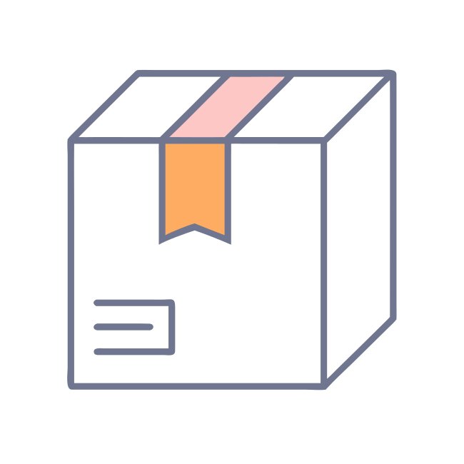 Minimalist Product Box Icon Svg Style