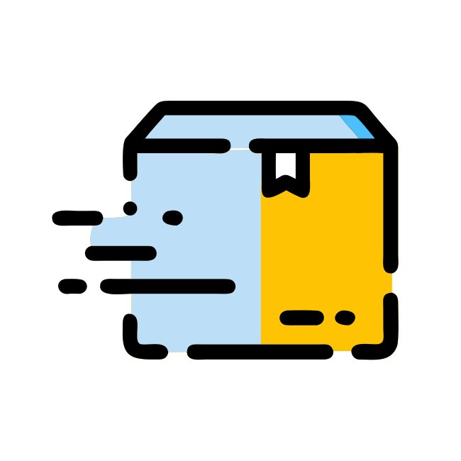 Streamlined Shipping Box Graphic Svg Icon Design