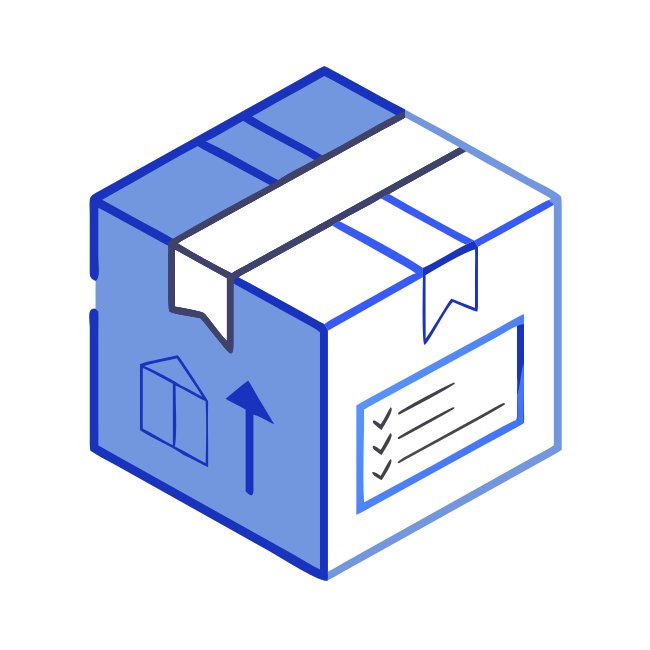 Vector Illustration Delivery Box Svg Mockup Clean Lines