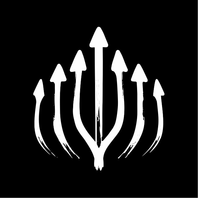 White Sketch Ink Hand Drawn Arrows Vector Icon SVG Set Black Background