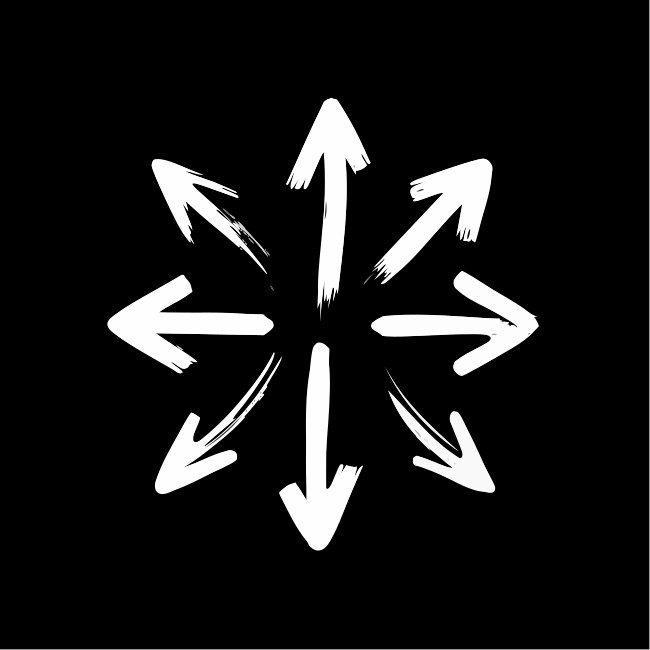 White Sketch Ink Hand Drawn Grunge Arrows Vector Icon SVG Set