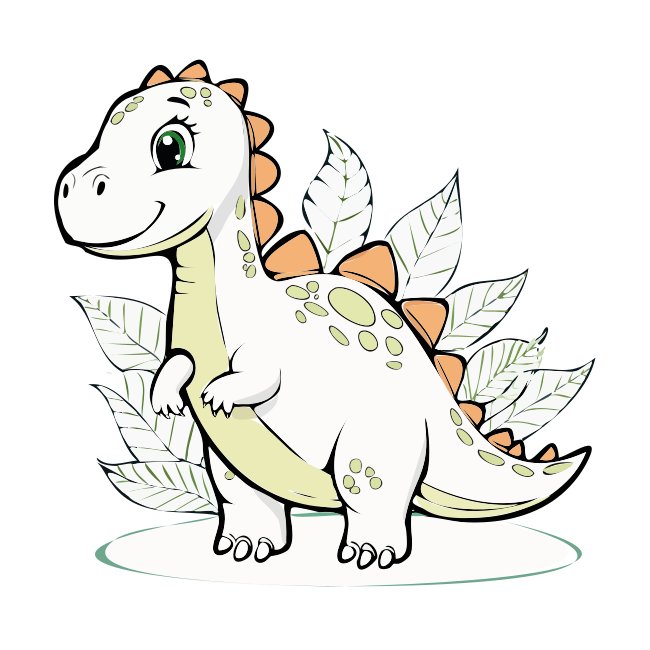 Dinosaur Outline Vector Drawing Printout Coloring Book Kids 111383