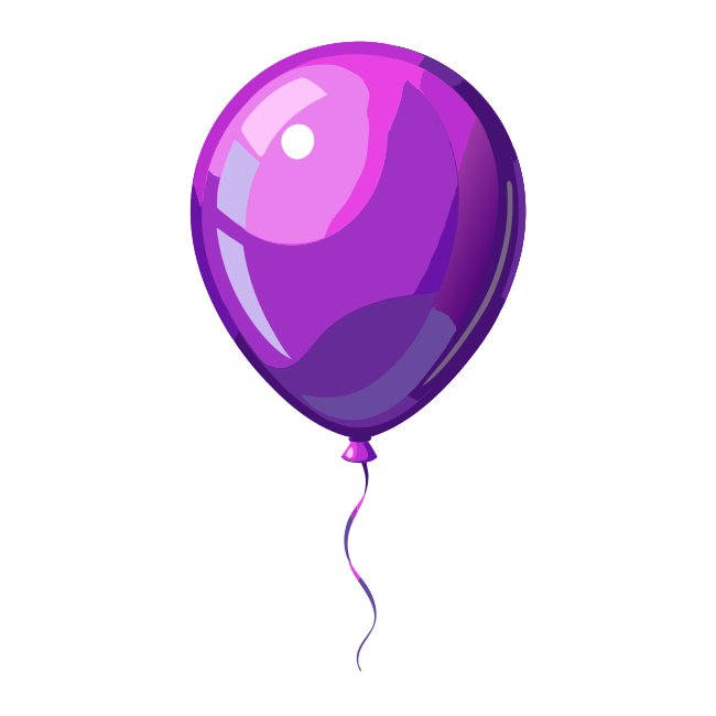Purple Birthday Balloon Svg Free Download