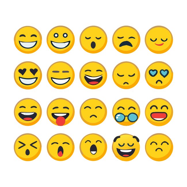 Free Emoticon Set Vector Svg