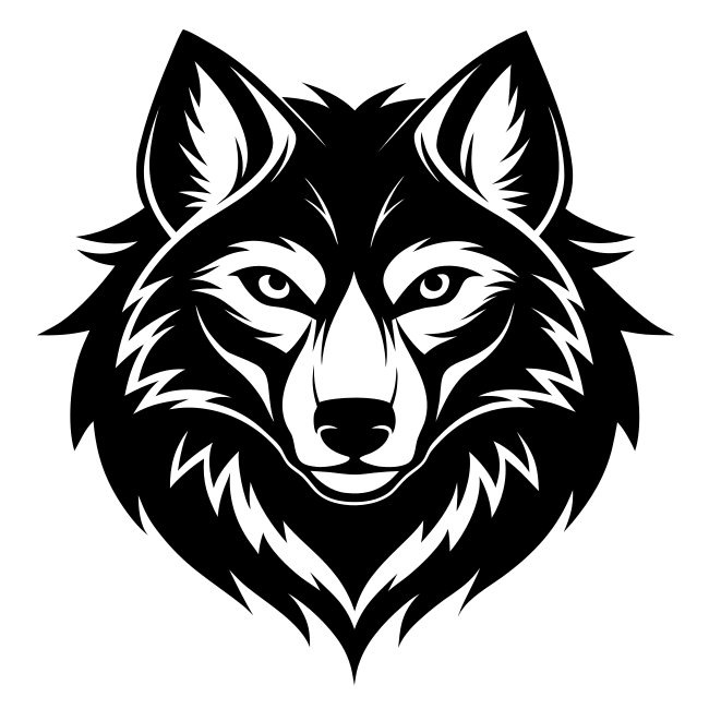Majestic Wolf Silhouette Vector Svg Free Download