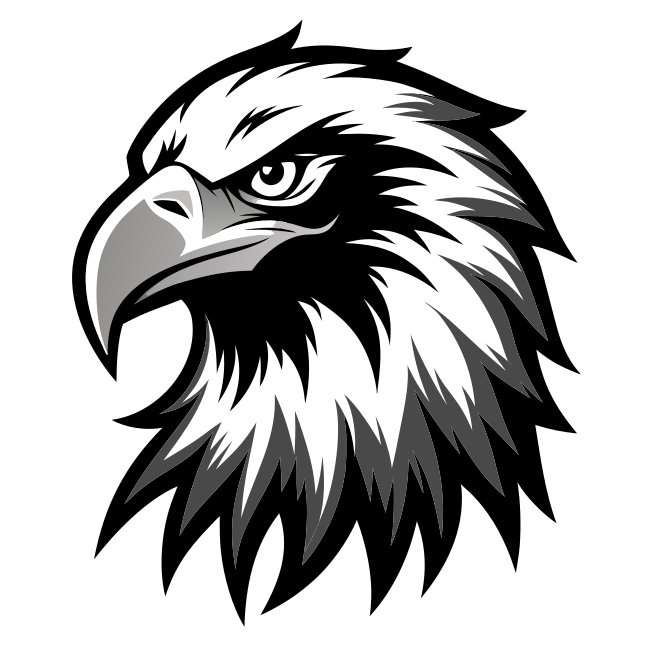 Majestic Bald Eagle Silhouette Vector Svg Free Download