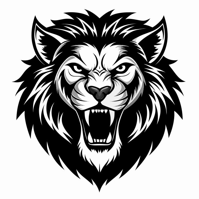 Angry Male Lion Silhouette Svg Free