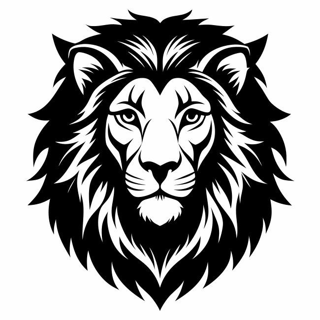 Detailed Male Lion Silhouette Svg Free Download