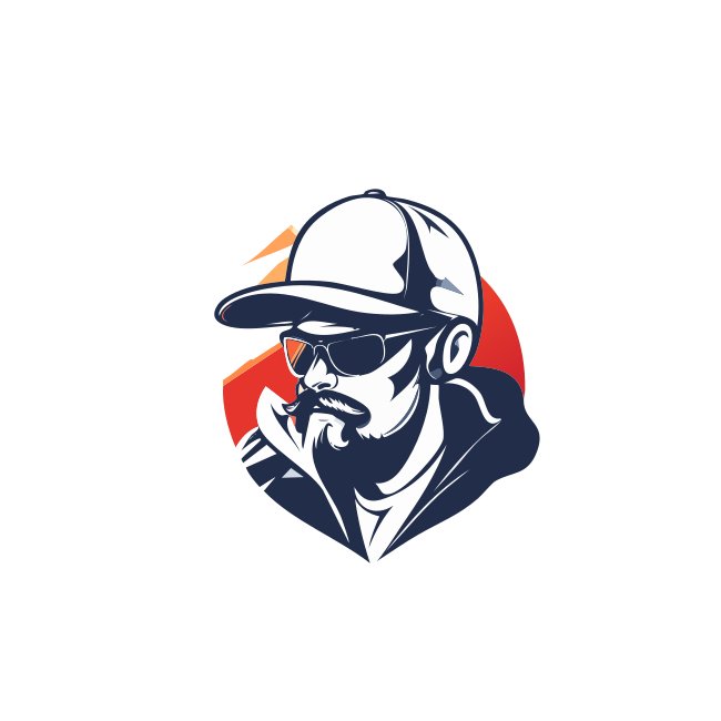 Man With Beard Logo Svg