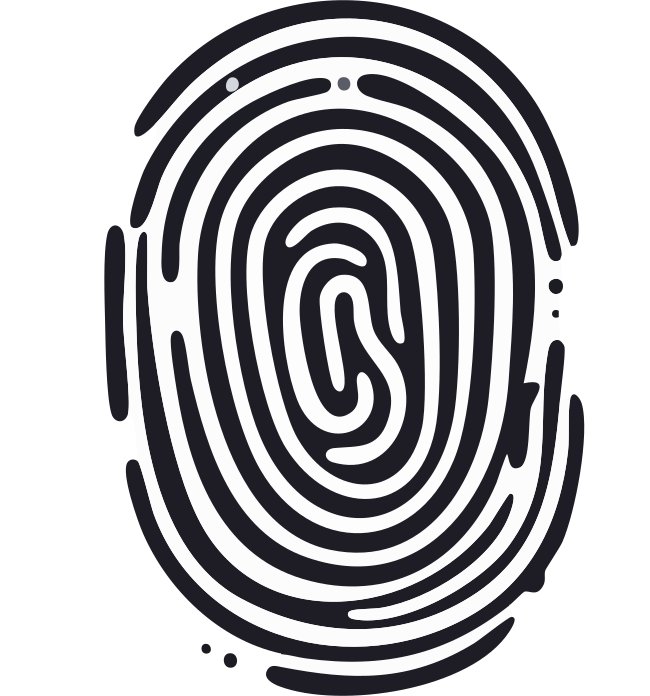 Fingerprint Silhouette Logo Svg