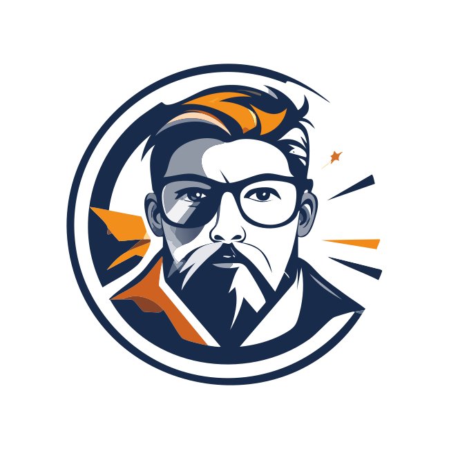 Bearded Man Logo Svg