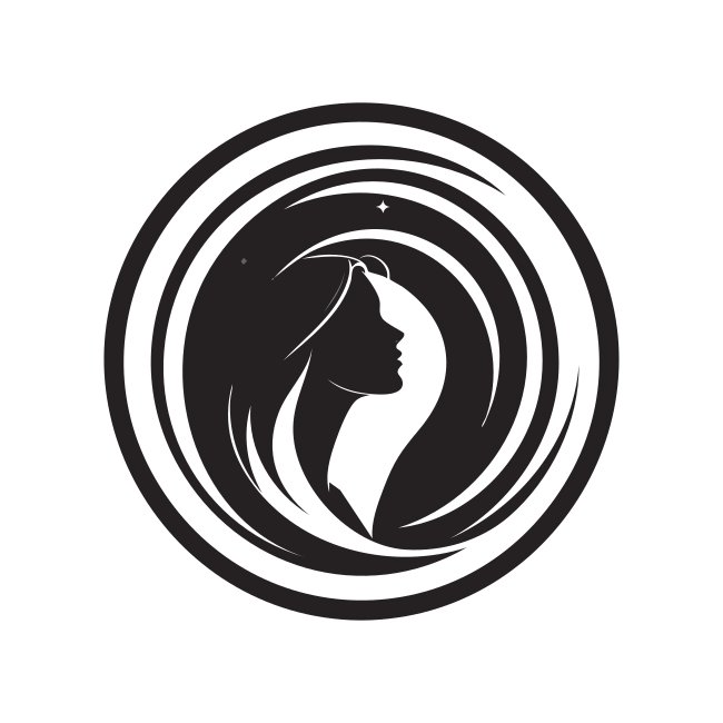 Woman Circle Logo Free Svg