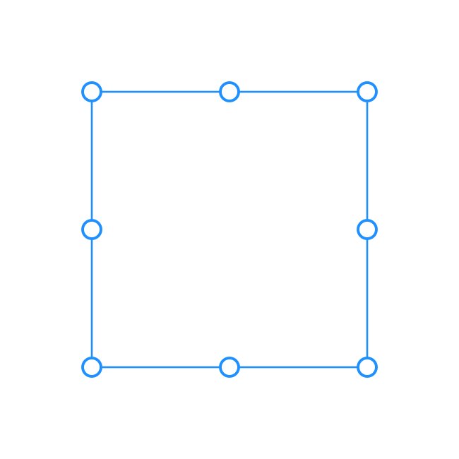 Illustrator Selection Box Svg Large Hollow Stroke Handles Solid Blue