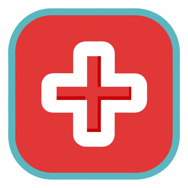 Rounded Corner Cross Clear Symbol Vector Icon