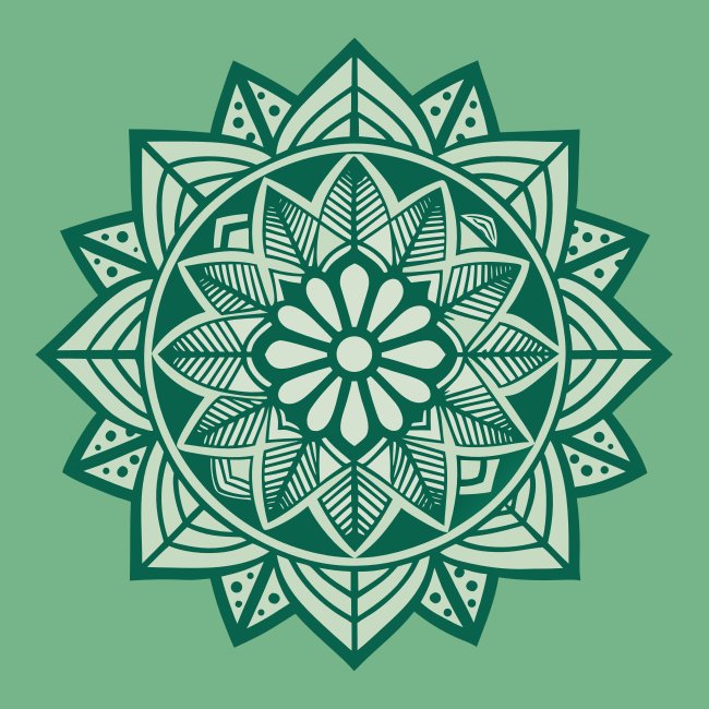 Mandala Style Illustration Svg